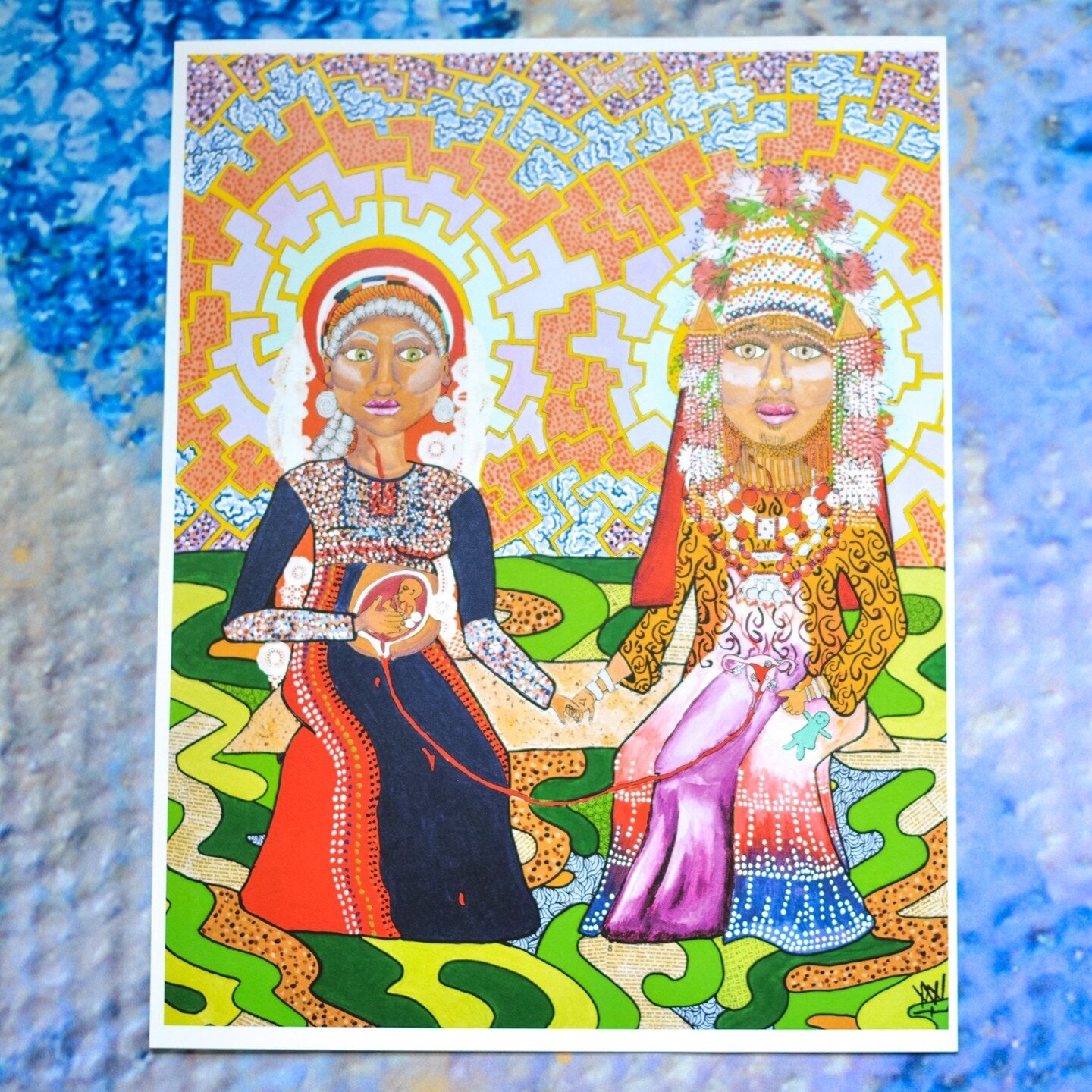 &quot;It is because of this connection that parents share that I felt instantly connected to paying homage to Frida Kahlo&rsquo;s 'Two Fridas.' Rather than being connected from veins of the heart, Mary and Elizabeth would be connected through the ute